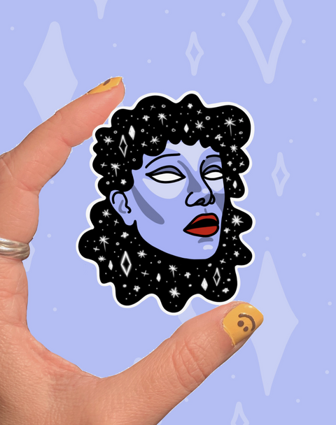 Space Chick Sticker