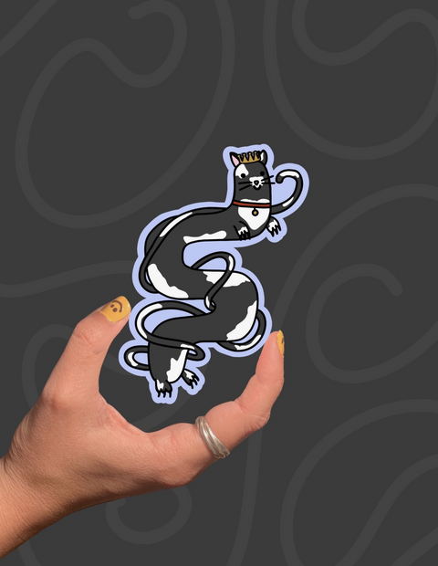 Wiggly Kitty Sticker