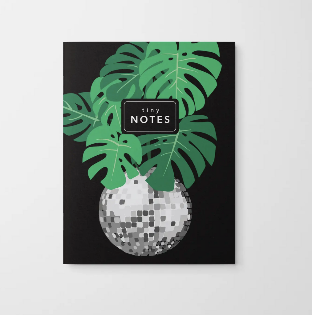 Disco Ball & Plants | Pocket Notebook