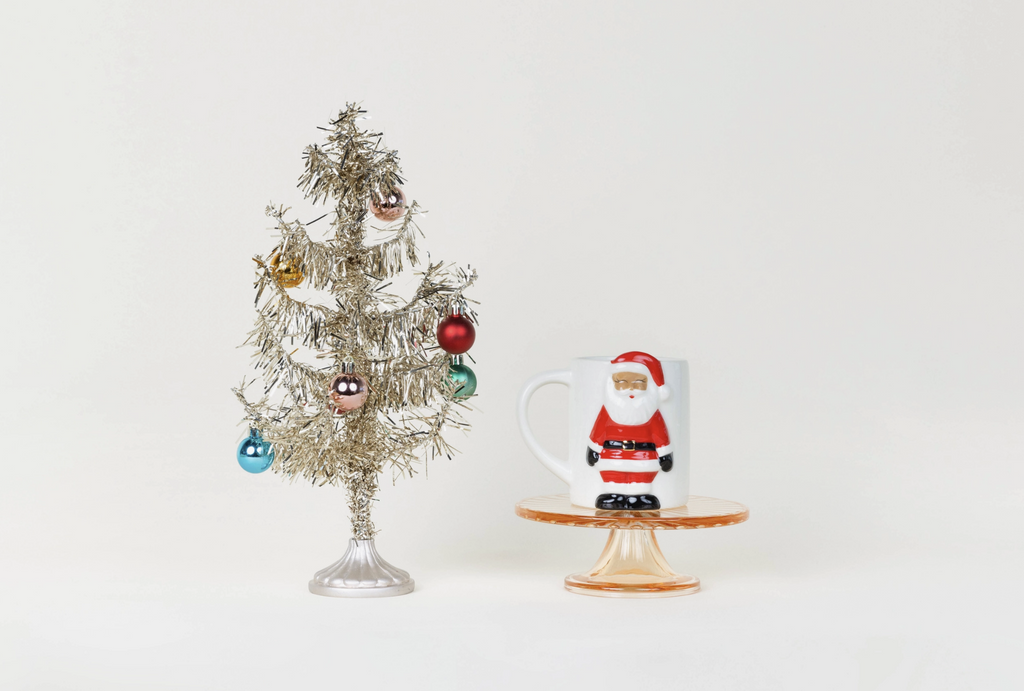 Black Santa Ceramic Christmas Holiday Mug