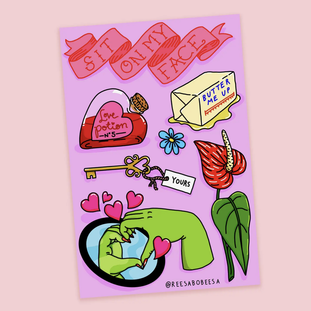 Lusty Sticker Sheet