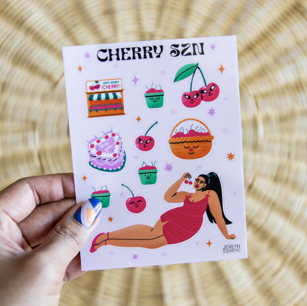 Cherry SZN Sticker Sheet