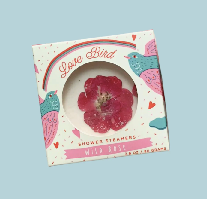 Love Bird Wild Rose Shower Steamer Set