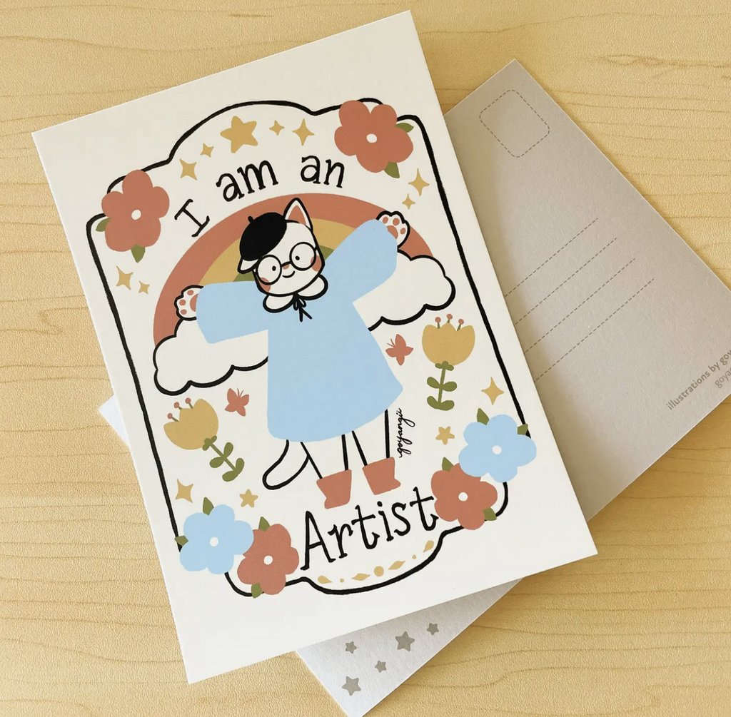 I Am An Artist Mini Print / Postcard