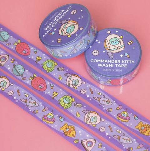 Commander Kitty Washi Tape