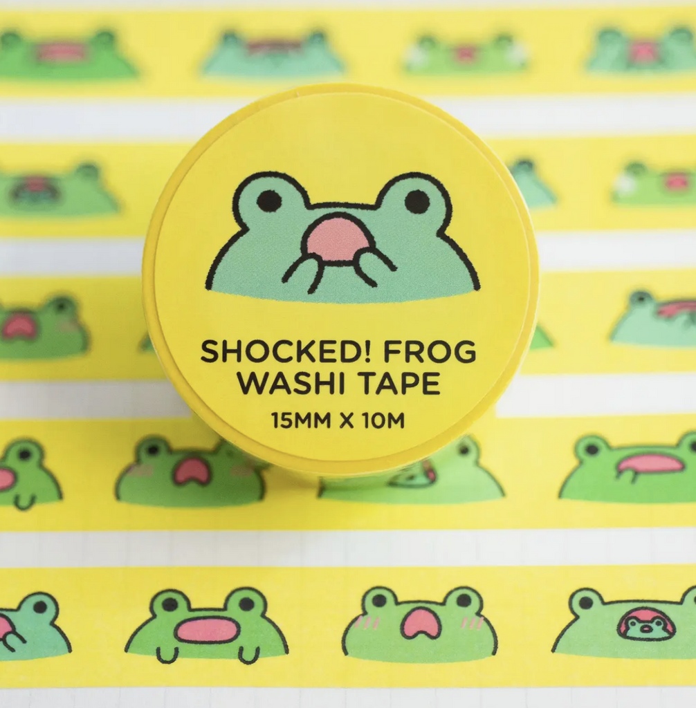 Shocked! Frogs Washi Tape