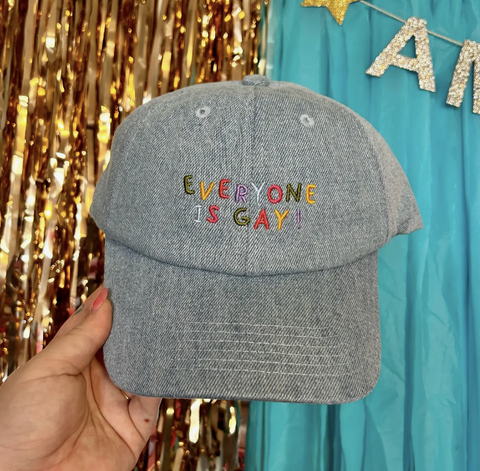 Everyone Is Gay Denim Baseball Hat