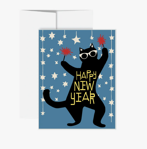 Holiday Card - Happy New Year Cat