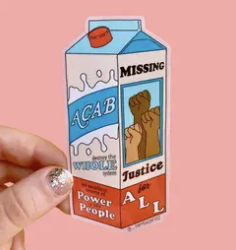 ACAB Milk Carton Sticker