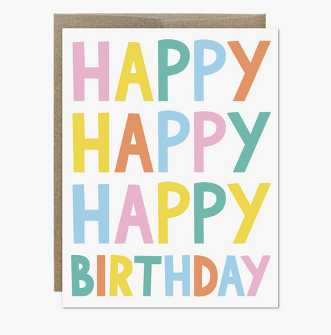 Happy Happy Birthday Card