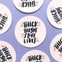 Thick Thighs Vinyl Sticker