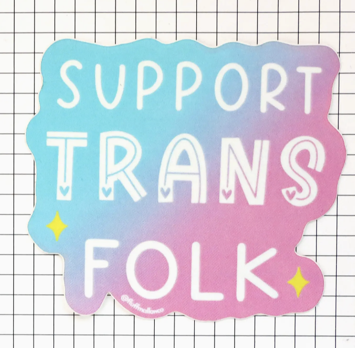 Support Trans Folk Vinyl Sticker