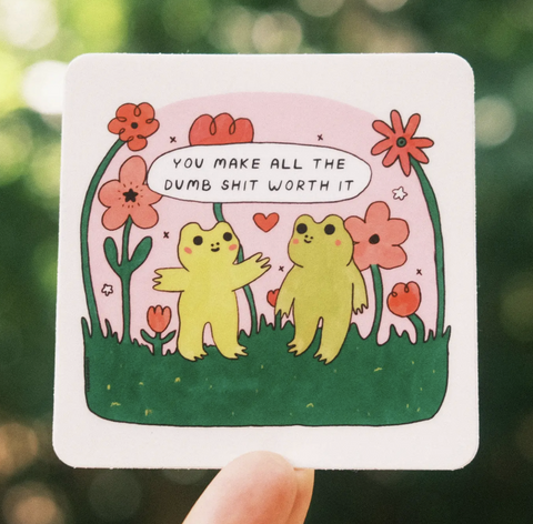 Frog Friends Sticker