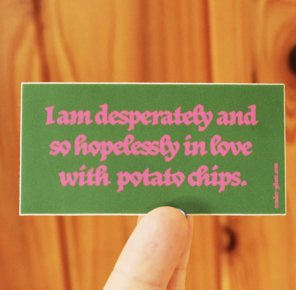 In Love with Chips Sticker