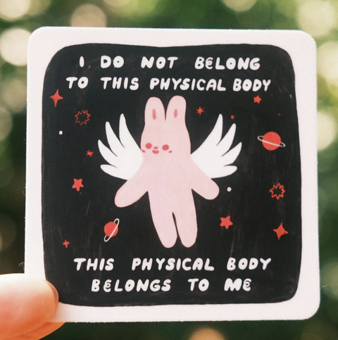 This Body Belongs To Me Sticker