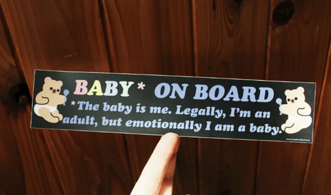 Baby On Board Bumper Sticker