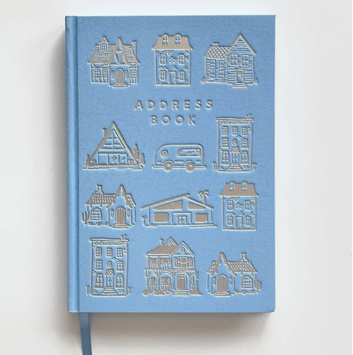 Houses (Blue) Address Book