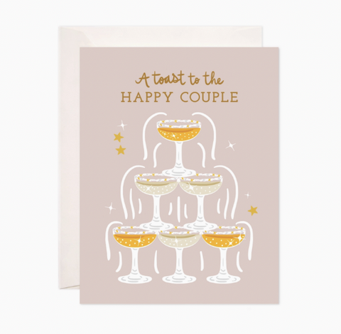 Happy Couple Toast Card