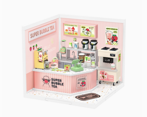 Diy Miniature House Kit: Double Joy Bubble Tea
