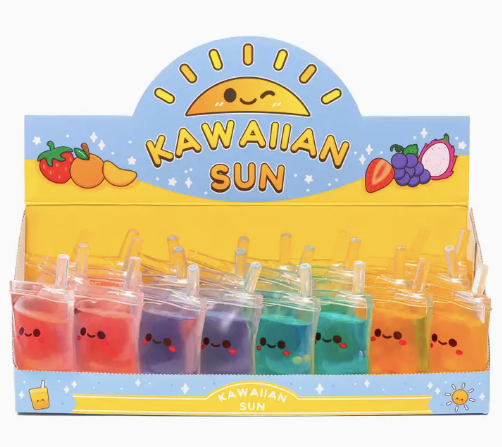 Kawaiian Sun Fruit Juice Squishy Sensory Toy