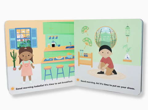 Kids of the World: Good Morning, Good Night Board Book