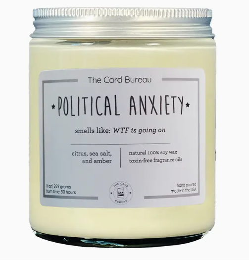 8 oz Political Anxiety Soy Candle