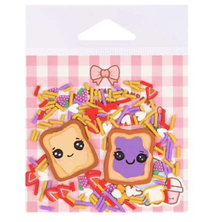 Peanut Butter Jelly Time Slime Toppings Charm Bag