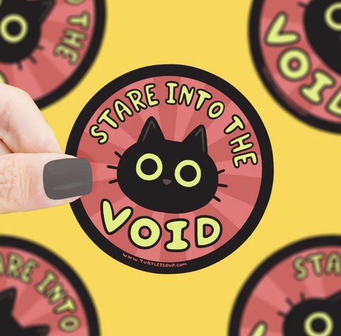 Stare Into the Void Vinyl Sticker