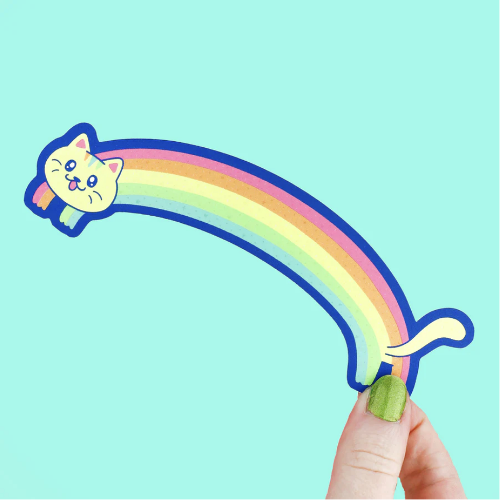 Rainbow Cat Long Bookmark