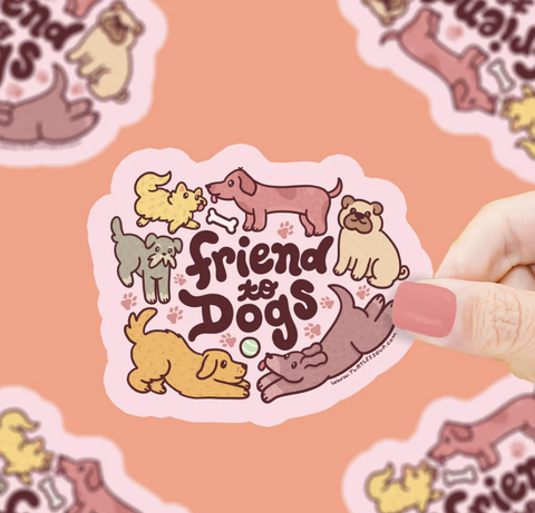 Friend to Dogs Vinyl Sticker