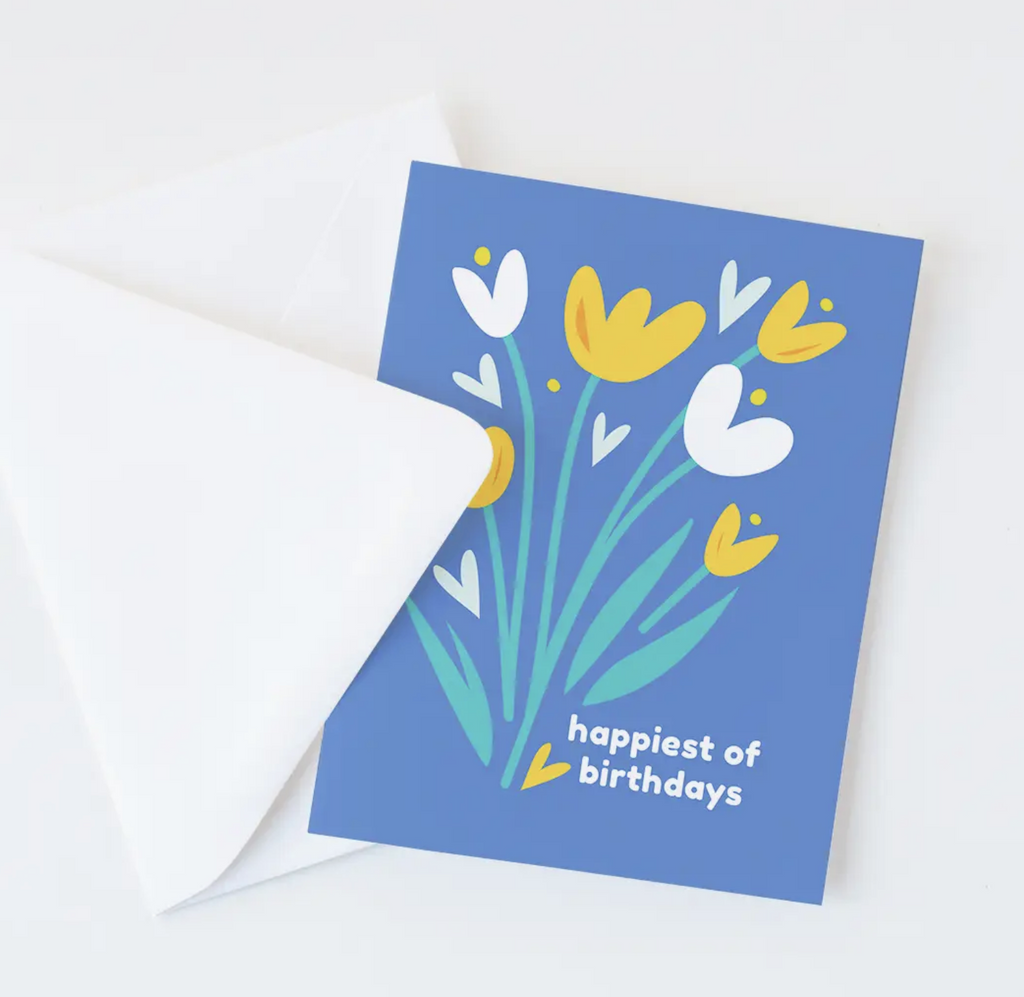 Happiest Birthday Floral Card