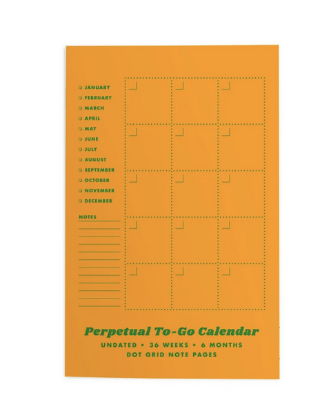 Perpetual To-Go Calendar - Undated