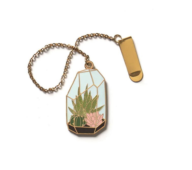 Terrarium Enamel Bookmark