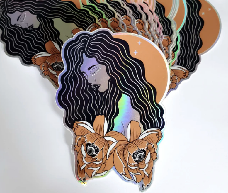 Bloom Holographic Sticker