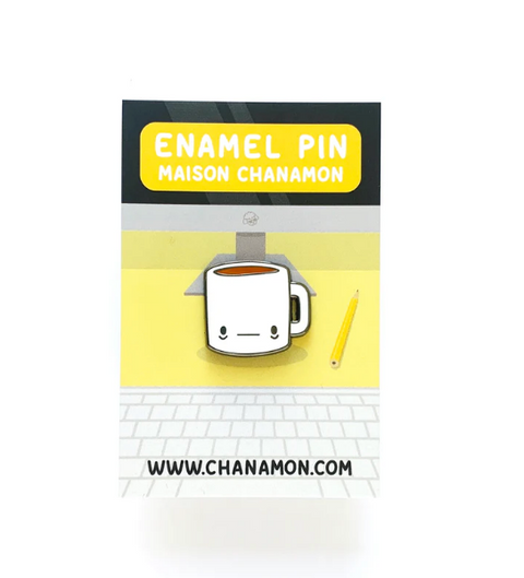 Tired Mug Enamel Pin