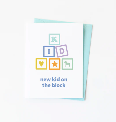 New Kid on Block card