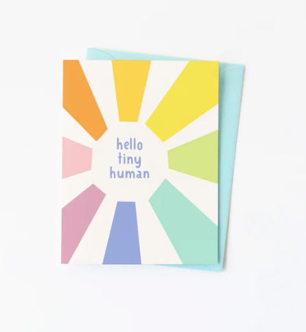 Tiny Human new baby card