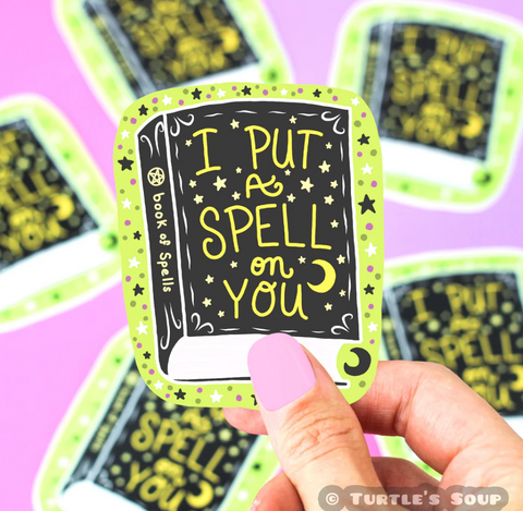 Spellbook Witch Halloween Sticker