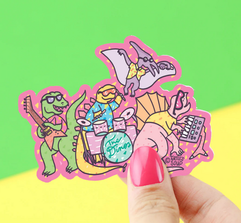 The Dinos Band Vinyl Sticker