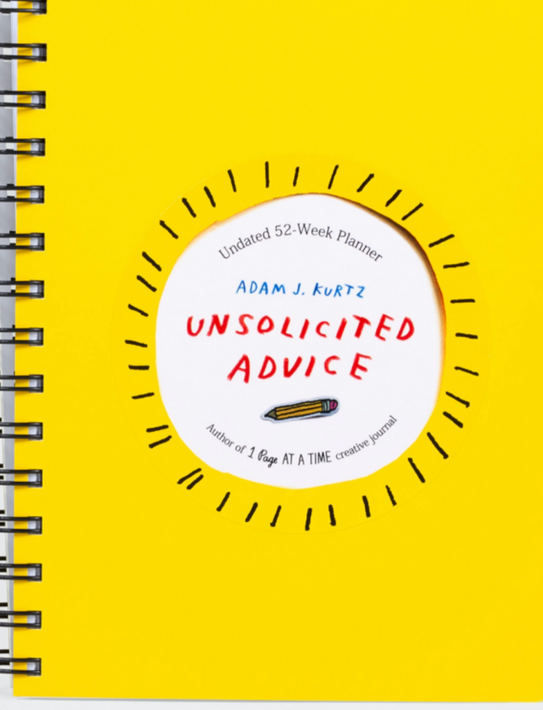 Unsolicited Advice Undated 52-Week Planner