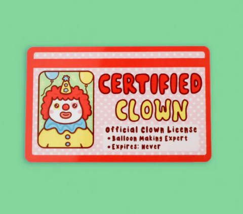 Certified Clown Fake Drivers License