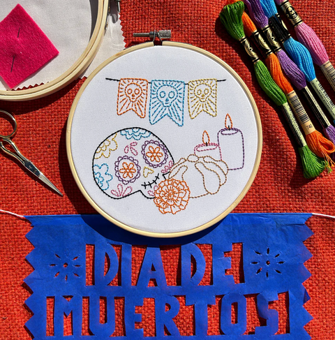 Día de Muertos Ofrenda Embroidery Kit