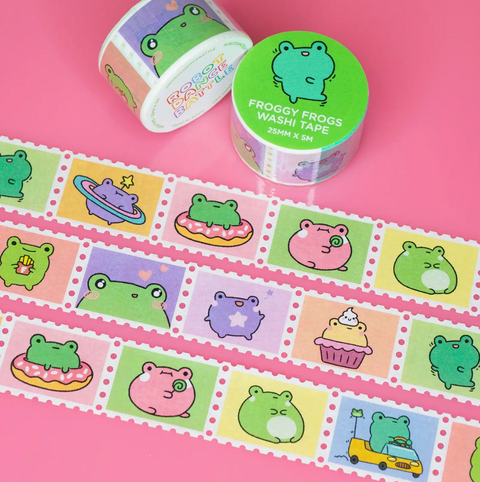 Froggy Frogs Washi Tape