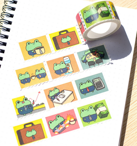 Bizness Frog Stamp Washi Tape