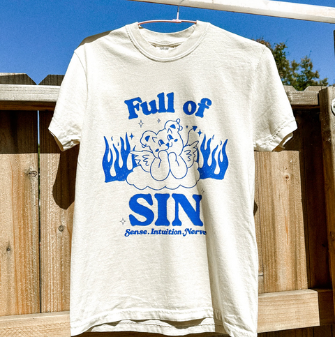 Full of Sin | Ivory T-Shirt