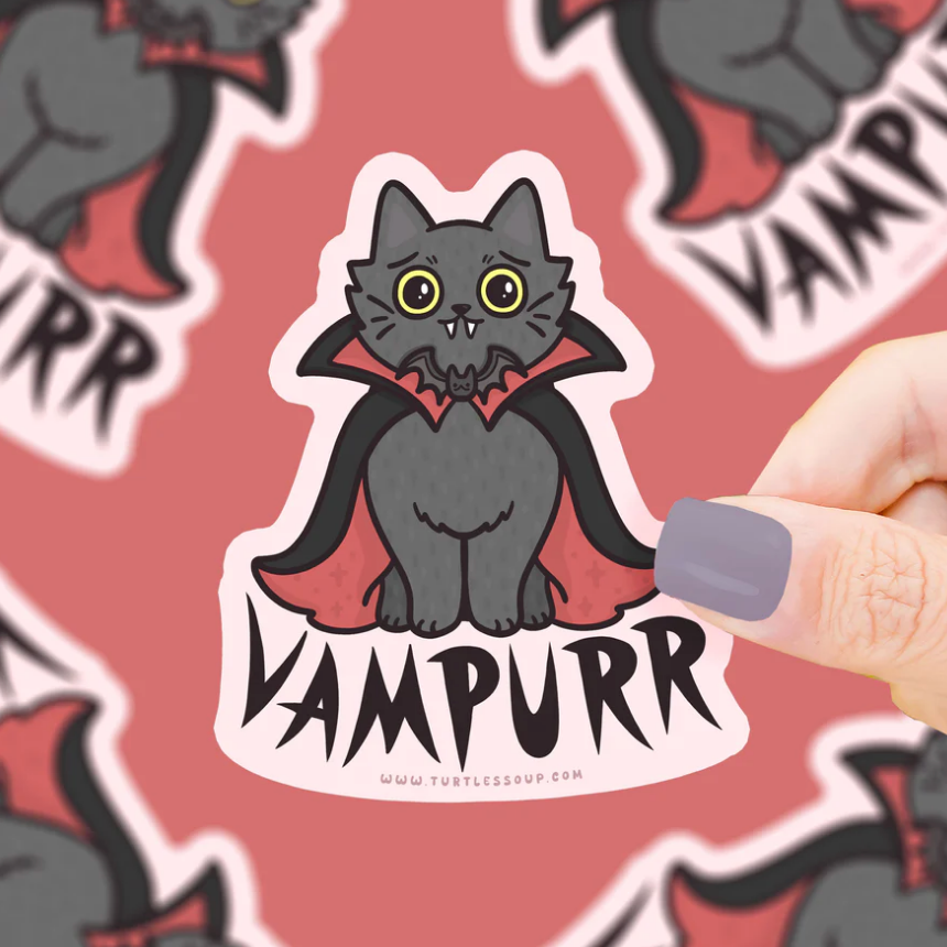 Vampurr Kitty Vinyl Sticker