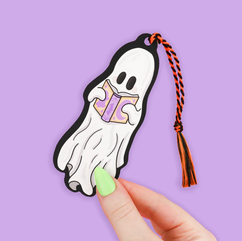 Reading Ghost Bookmark with Tassel