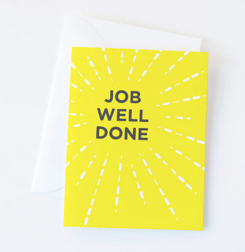 Job Well Done greeting card