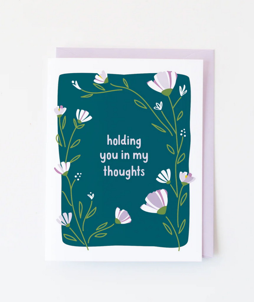 Holding You floral sympathy card Regular price