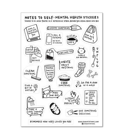 Mental Health Sticker Sheet